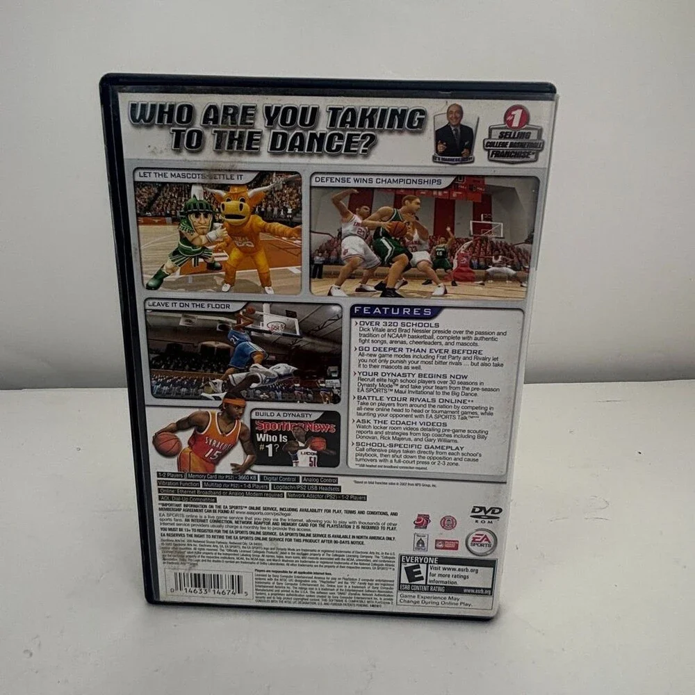 NCAA March Madness 2004 EA Sports PS2 (Sony PlayStation 2, 2003) No Manual